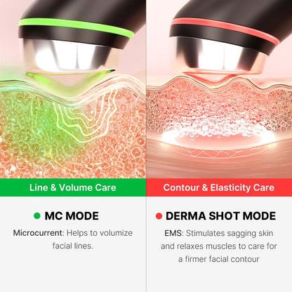 Age-R Booster Pro - Dispositivo De Terapia LED 6 En 1 Para Una Mejor Absorción, Radiance, Elasticidad, Contorno Facial, Cuidado De Los Poros Con 4 Modos, Cuidado Profesional De La Piel En