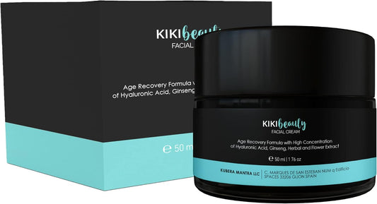 KIKILASH Crema Hidratante Facial Mujer & Hombre I Crema Solar Facial I Crema Facial Acido Hialuronico I Crema Hidratante Facial I Crema Colageno Facial 50Ml / 1.7Oz